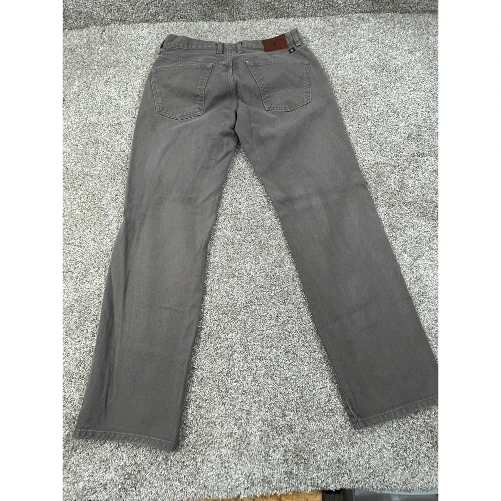 Lucky Brand 221 Original Straight Leg Pants Mens 33x32 Charcoal Grey Jeans #634